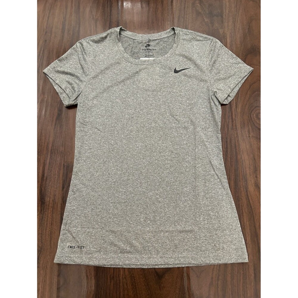 Nike Women's Heather Gray Short Sleeve Dri-FIT Tee